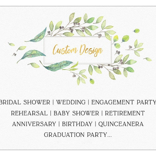 Personalized Wildflowers Bridal Shower Sign