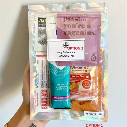 Hangover Kit | Self-Care & Recovery Kit for Bachelorette Parties, Weddings, and Corporate Events