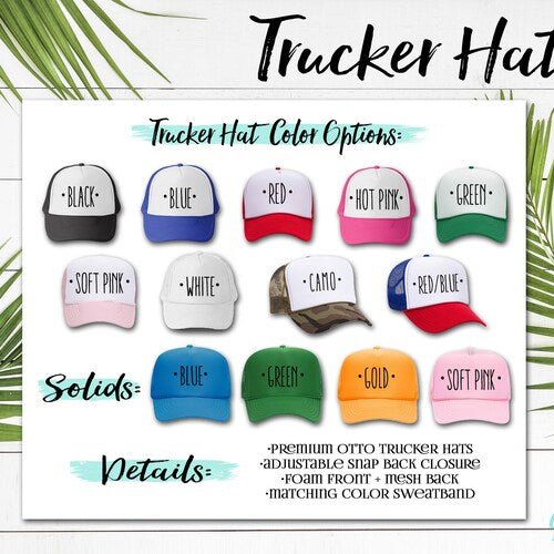 Bachelor Party Trucker Hat | Custom Caricature Groomsmen Hats