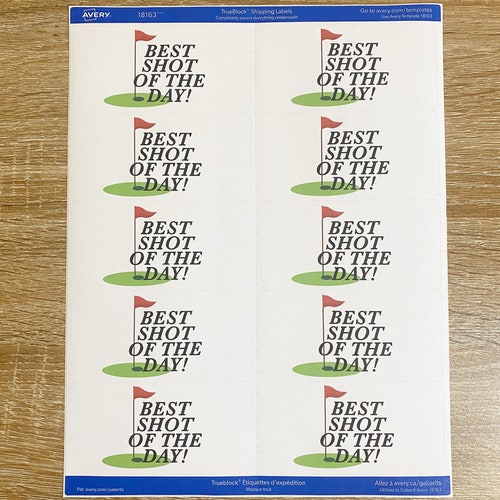 Golf Party Shot Labels | Bachelor Party Favors | Customizable Shot Labels