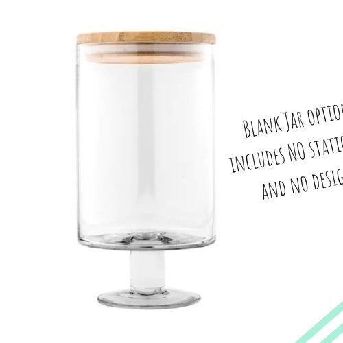 Personalized Wedding Wish Jar with Advice Cards