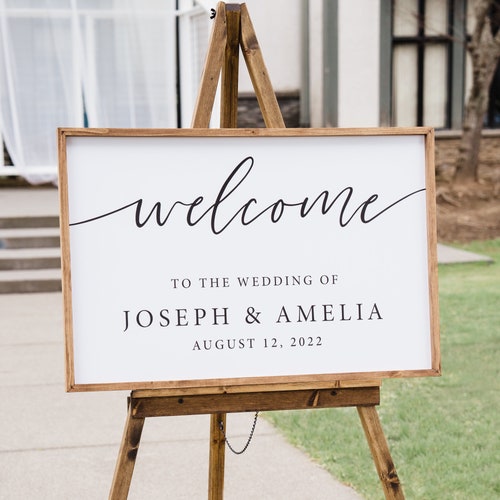 Personalized Wedding Welcome Sign