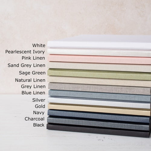 Personalized Wedding Guest Book – Elegant Design with Multiple Color Options