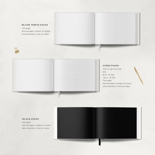 Elegant Wedding Guest Book with Ornate Crest Design