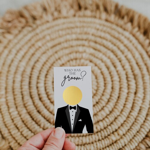 Personalized Groom Scratch Off Game