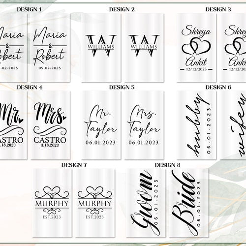 Engraved Wedding Champagne Flutes