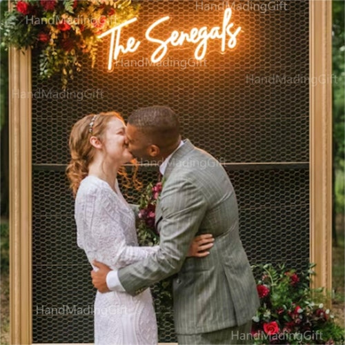 Custom Neon Wedding Sign – Personalized LED Decor for Weddings & Events