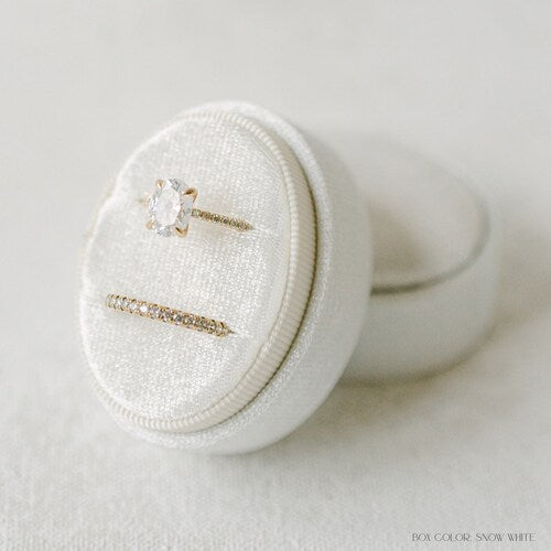 Custom Velvet Heirloom Ring Box – Personalized Engagement & Wedding Ring Box, Triple Slot, Double Slot, or Single Slot