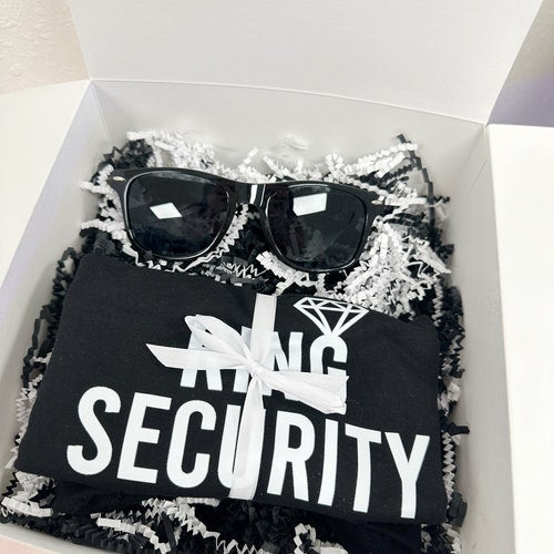 Ring Bearer Proposal Gift Set – Personalized Shirt, Sunglasses & Custom Box