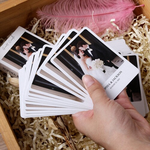 Personalized Wedding Guest Book Playing Cards