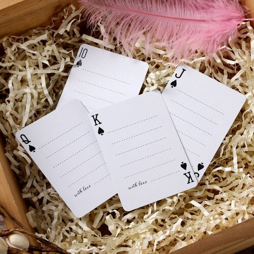Personalized Wedding Guest Book Playing Cards