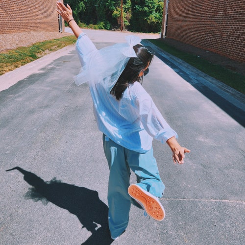 Bachelorette Party Pearl Veil with Bow