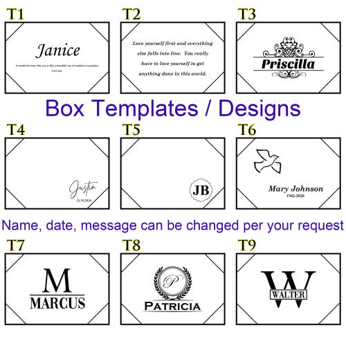 Personalized Wooden Gift Box with Lock and Key