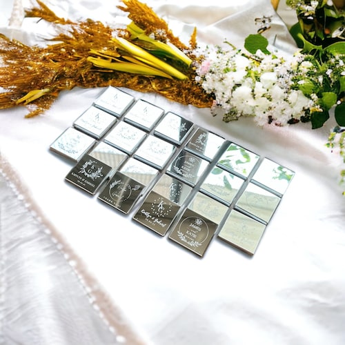 Customized Chocolate Wedding Favors – Set of 50