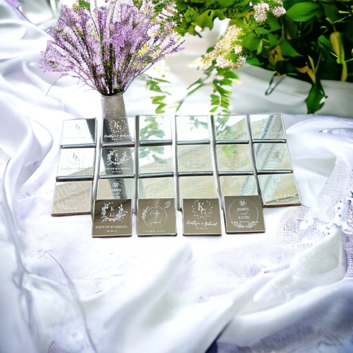 Customized Chocolate Wedding Favors – Set of 50