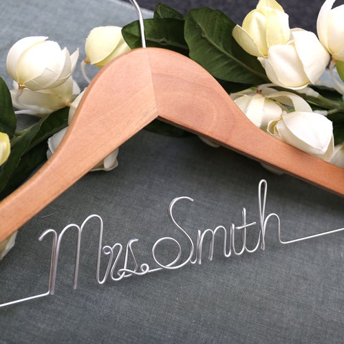 Personalized Bridesmaid Hanger | Custom Wedding Hanger | Bridal Party Gift