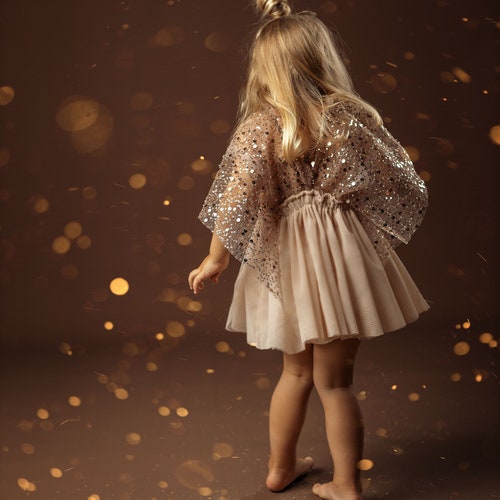 Little Chloe Boho Dress for Girls - Tulle & Sequins Vintage Dress