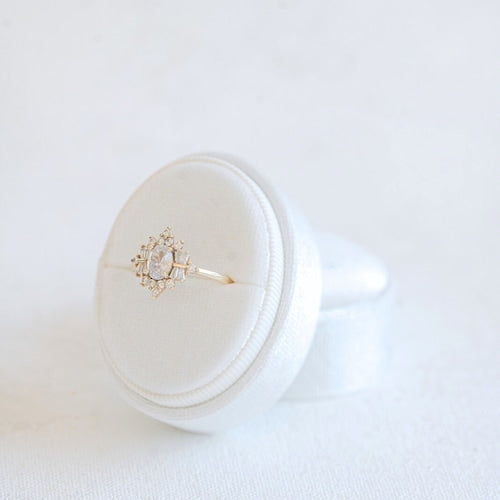 Custom Velvet Ring Box | Personalized Wedding Ring Box | Single, Double, or Triple Slot | Elegant Heirloom Design