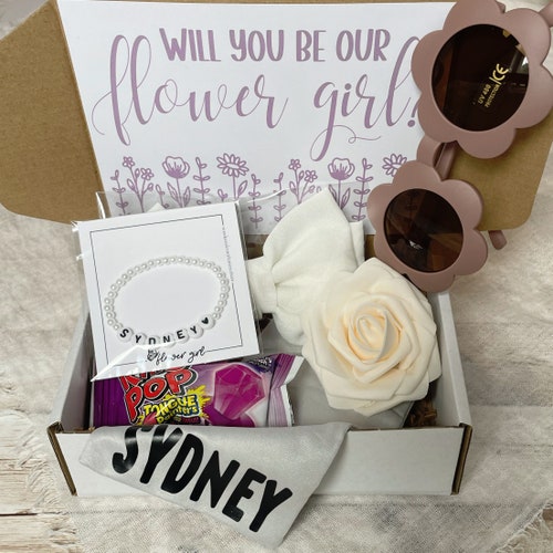 Personalized Flower Girl Gift Box – Proposal or Thank You Gift Set