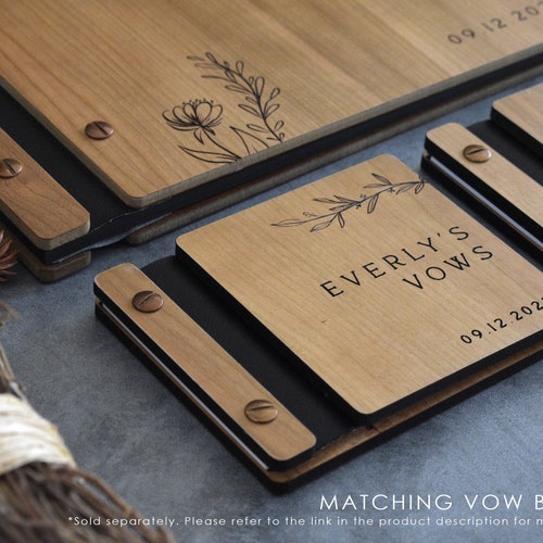 Personalized Wooden Wedding Guest Book