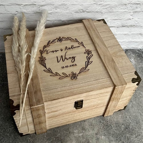 Personalized Rustic Wooden Keepsake Box