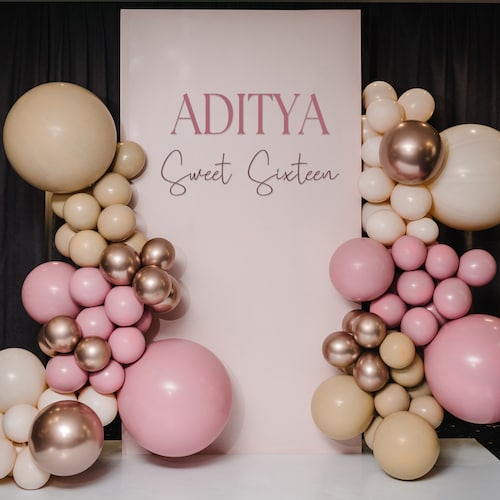 Custom Wooden Backdrop Name Sign