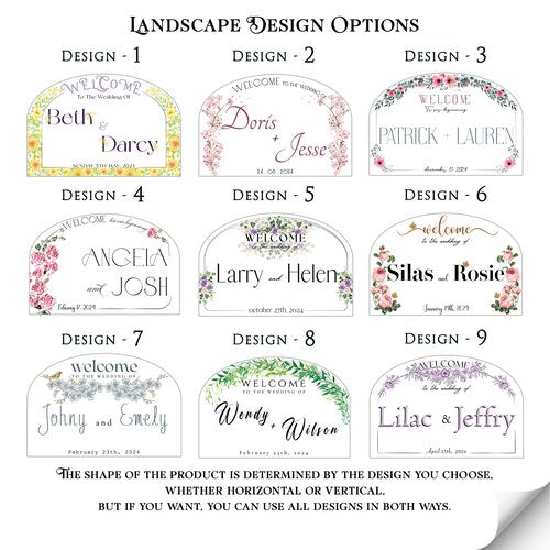 Personalized Acrylic Wedding Welcome Sign