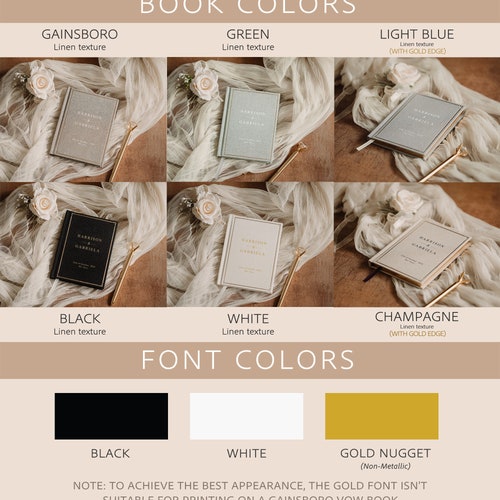 Personalized Wedding Vow Book Set – 2 Vow Books & Luxury Speech Notebook