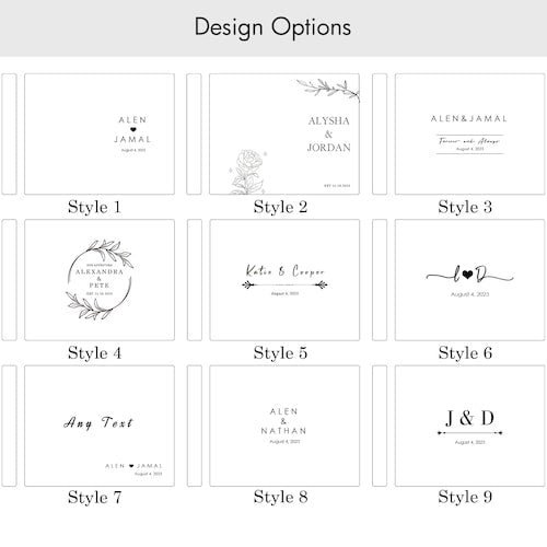 Personalized Wooden Wedding Guest Book