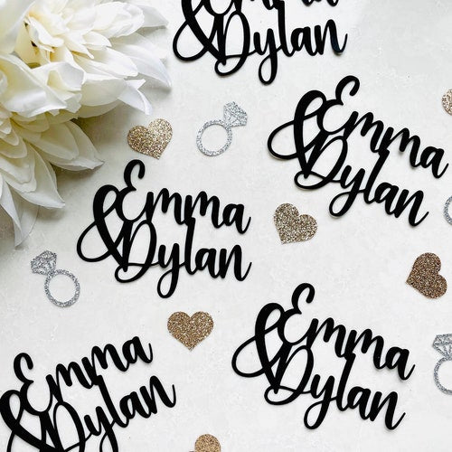 Custom Name Confetti Decor