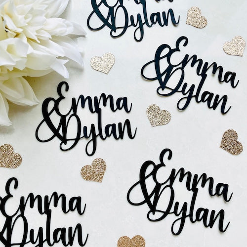 Custom Name Confetti Decor