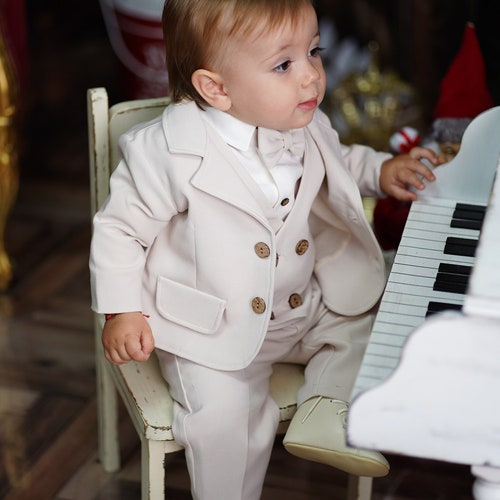 Iacob 5-Piece Baby Suit Set – First Suit for Wedding