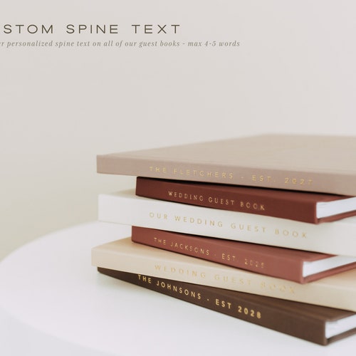 Personalized Wedding Guest Book – Luxury Foil Design