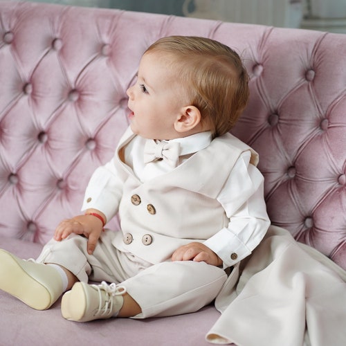 Iacob 5-Piece Baby Suit Set – First Suit for Wedding