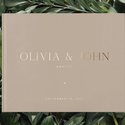 Personalized Wedding Guest Book – Luxury Foil Design
