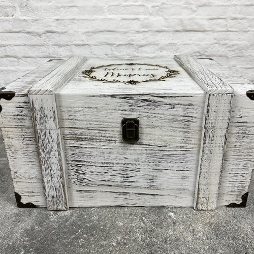 Personalized Rustic Wooden Keepsake Box