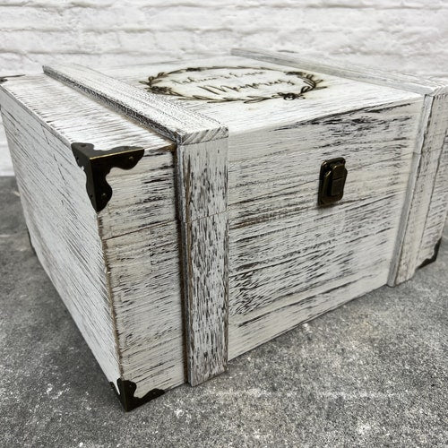 Personalized Rustic Wooden Keepsake Box