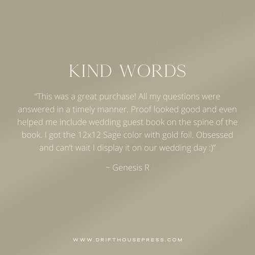 Personalized Wedding Guest Book – Luxury Foil Design
