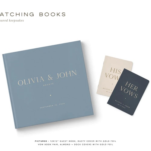 Personalized Wedding Guest Book – Luxury Foil Design