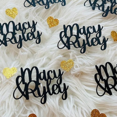 Custom Name Confetti Decor