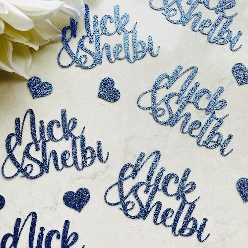 Custom Name Confetti Decor