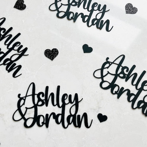 Custom Name Confetti Decor