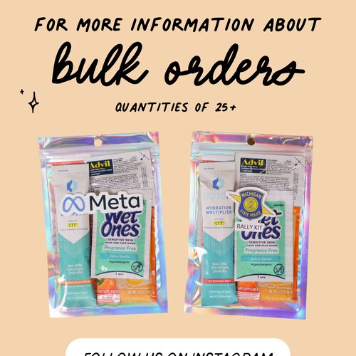 Hangover Kit | Self-Care & Recovery Kit for Bachelorette Parties, Weddings, and Corporate Events