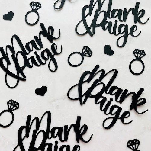 Custom Name Confetti Decor