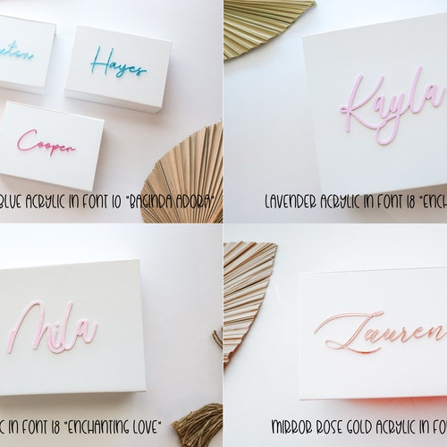 Personalized Luxury Magnetic Gift Box with 3D Acrylic Name