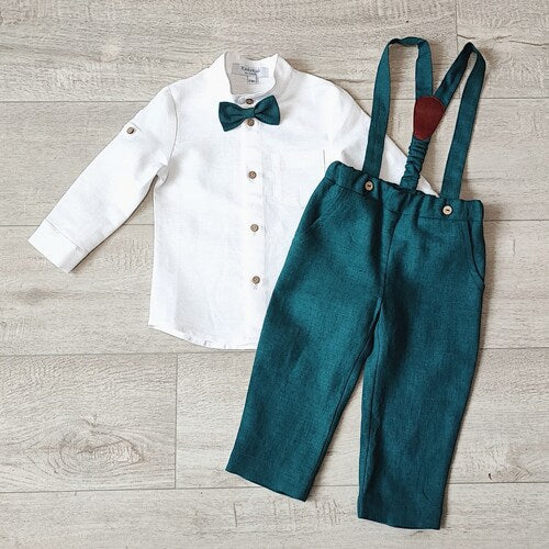 Sage Green Ring Bearer Boy Suit Set