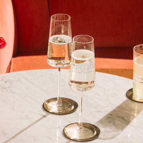 Engraved Personalized Champagne Glass – 10oz