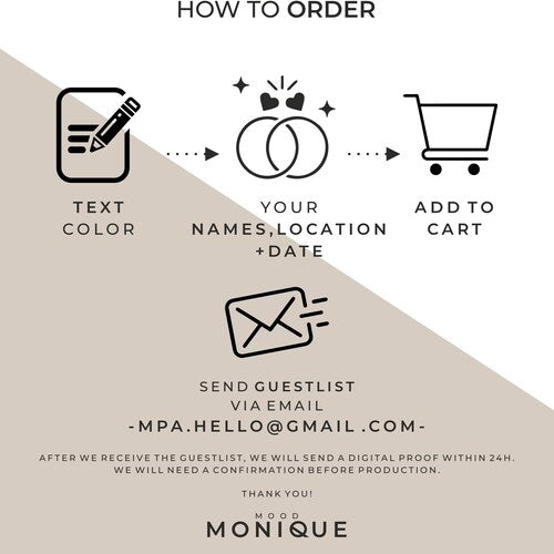 Set of 3 Gold Mirror Wedding Signs – Welcome, Seating Chart, Reception