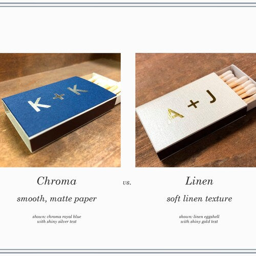 "The Perfect Match" Personalized Matchboxes