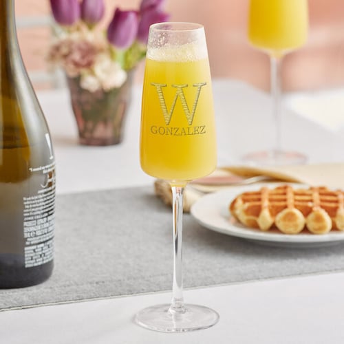 Engraved Personalized Champagne Glass – 10oz